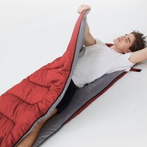 사계절 가벼운 침낭 캠핑 캠핑 등산 이불 백패킹 배게, 상품선택, 레드 고급형