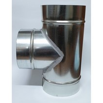 플러스몰/ 닥트 T자 75mm(외경73) 함석 덕트부속 자재, 상세내용표시