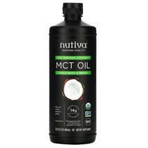 Nutiva 100% 오가닉 코코넛 MCT 오일 946ml (32fl oz)