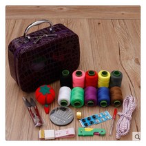 티피 바느질 세트 휴대용 저장 가정용 재봉 상자, 1개, E