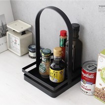 다용도 주방소품수납 식탁정리 양념병정리 화분선반, 화이트