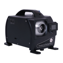 [왕개몰] 2021년 이동식 무시동히터 동계캠핑난로 차박난방 차량용 캠핑 온풍기 신형 5kW, 기본 펌프 장착 (12/220V), 알루미늄 1구, 검정색, 1개