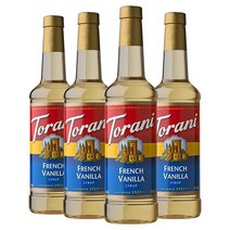 Torani 시럽 프렌치 바닐라 25.4oz 4 팩, French Vanilla_25.4 Fl Oz (Pac