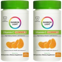 레인보우라이트 비타민 C 슬라이스 250mg 텐지 오렌지 구미, 90개입, 2개