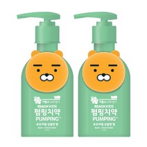 리치 키즈 피규어 펌핑치약 라이언 포도맛 불소함유 160g x 2개