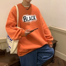 긴팔 이너셔츠 오렌지색 맨투맨 남자 트렌드 모자 없음 라운드넥 아메카지스타일 2022 년 봄계절 귤색 3842053705