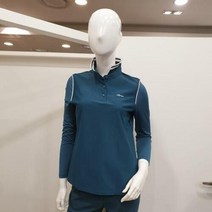 이랜드 [올포유]올포유 여자 봄 간절기 신축성짱 요꼬에리 스포츠 캐주얼 티셔츠 AWTPL1481_동아 강북점, 그린/95_0