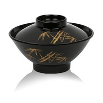 죽돈부리-덮밥그릇 일식공기 칠기밥그릇 칠기공기 일본공기 일본밥그릇 돔부리한일, 하부만, 1개