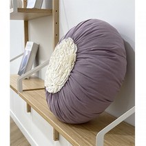 [콩지] 크림 호박 쿠션 50cm, 라벤더