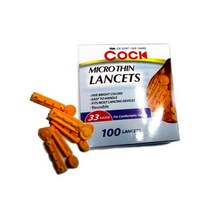 100p 사혈침 (쿡마 이크로난셋침 33G 소아용) 어버이날 자기관리 건강악세사리 부모님선물 기념일 효도