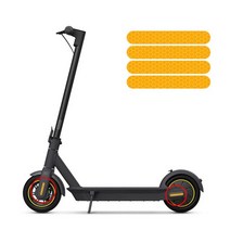 세그웨이나인봇 1 set scooter anti-cursor reflective 스티커 for ninebot max g30 전기 스쿠터 강한 반사 방수 bright 호환, 주황색