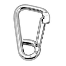 다이빙 다이빙 보트 카약 액세서리에 대 한 6cm 해양 학년 스테인레스 스틸 봄 Carabiner, 3 Pieces