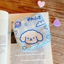 배달가방 배달통 피자배달통 햄버거가방 어 귀여운 곰 대용량 생리대 보관 가방 여자 만화 생리 기간 탐폰 가방 미니 가방, 귀여운 테디독