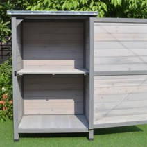 조립식판넬창고 조립식 옥상 간이 이동식 미니 야외 소형 창고, B타입 전층판-프리미엄 그레이