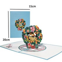 메리 크리스마스 카드 3D 팝업 메세지 인사말 새해 덕담카드, Christmas card 9