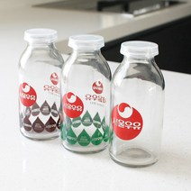 서울우유 레트로 유리병 (330ml) - 3type, 밀크, 1개