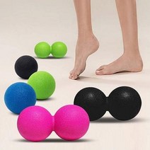 [123마켓] H 땅콩 마사지볼/싱글 마사지볼/림프 마사지 롤링 지압 셀프마사지 지압볼 지압롤러 안마볼, 2-1) 땅콩 마사지볼(블랙)