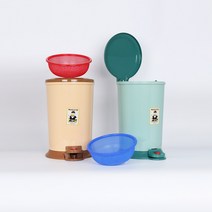 편의점 라면국물통 노스멜 음식물 쓰레기통 음쓰통 잔반통 잔반수거통 짬통 20리터, 빨간 채반