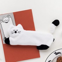 고양이필통 슬림 펜케이스 펜파우치, 블랙