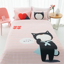 알러지케어 키즈이불 베베야옹 아동사계절 어린이침구 풀세트 S/SS