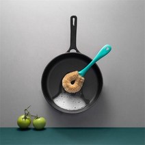 주방 야자수 냄비 세척솔 브러쉬 천연브러쉬 천연세척솔 야자모브러쉬 키친브러쉬 천연야자나무브러쉬, 화이트, 화이트