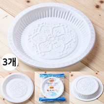 롯데 이라이프 PS 접시 (20cm) 10p 저 발포 일회용 여행 캠핑 야외 활동 불투명 가벼운 휴대