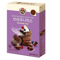 케이 엔시티_CJ 찹쌀 호떡믹스 브라우니 초코칩 브라우니 만들기_KNCT, 브라우니믹스320g, 브라우니믹스320g