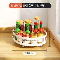 회전양념접시 냄비받침대 선반수납대 삼각코너 주방용품 다층찬장 카운터면 탁상신기, 04 스타일