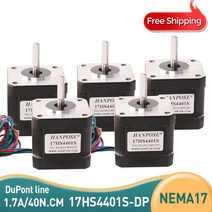 42BYGH-Nema17 스텝 모터 동체 길이 42x40mm 1.5A 40N.cm Nema17 17HS4401S-DP 3D 프린터 액세서리 용, [01] 17HS4401S-DP X5개 낱개구성
