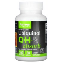 JARROW FORMULAS 유비퀴놀 QH-ABSORB 200 MG 30