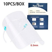 투명스모그라이딩마스크 1Pcs 얼굴보호 투명 전체 얼굴 커버 양파 고글 안전 필름 도구 Antioil Antifog 주방 외부 사용 Cocina, CHINA, 10pcs 0.3mm, 03 10pcs 0.3mm