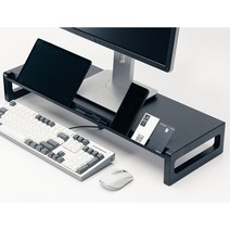정수생활건강 컴퓨터 본체 받침대 PC 프린터 다이 이동식 데스크탑 거치대, 화이트 기본형