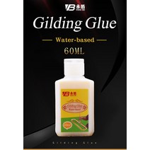 식용금박 금박지 금종이 글리터 반짝이 펄 60ML 금박 접착제 호일 식용 시트를위한 수성 환경 끈끈한 예술, 02 60ml-3pcs