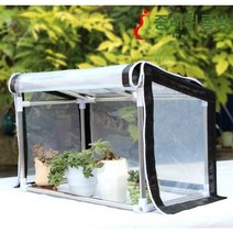 미니비닐하우스 가정용 온실 소형 다육이 원터치 만들기 베란다 조립식 옥상 텃밭, 새로운 향상된 버전 211.8-2m 경사 지붕, 1개