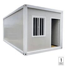 농막 이동식 창고 간이 컨테이너, 크림베이지, 10x10x10cm