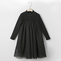 유블리 여아 레이스 겨울 긴팔 면 플레어 원피스 컬린