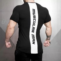 빈티지 나염 반팔 티셔츠 근육 피트니스 남자 여름 숏 슬림 피트 스포츠 탑 캐주얼 하이 스트레치 의류 패션 데일리룩