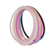 GHSHOP 3-20pack 10pcs 여성용 실리콘 고무 탄성 팔찌 팔찌 헤어 로프