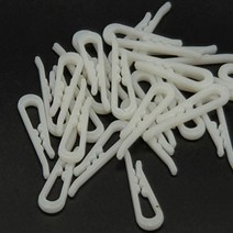 양말클립 와이셔츠 카라 고정핀 옷가게 의류포장 부자재 플라스틱 흰색 1팩