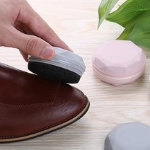 휴대용구두닦이 무색천연왁스 구두광택솔 여행용 출장시 구두광내기 가죽신발먼지털이, 1개