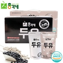 [총각네] 국산 검은콩 담백한 두유 20봉 + 흰강낭콩 두유 20봉, 단품