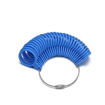 1pcs 전문 보석 도구 반지 Mandrel 스틱 손가락 게이지 Sizer DIY 쥬얼리 크기 세트에 대 한 영국/미국 측, 23 ring Blue