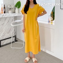 디자이어로즈 디자이어로즈 여성 면 여름 브이넥 플레인 원피스 3color (8715118)
