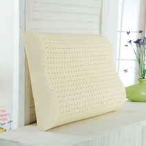 [천삼백케이] [럭스앤펀] 굴곡형L 천연 라텍스베개 경추 꿀잠 목이 편한 기능성베개