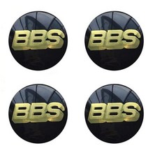 BBS 휠 센터 캡 엠블럼 4 개 세트 56mm 60mm 자동차 로고 배지 스티커 허브, 04 56mm Red Gold