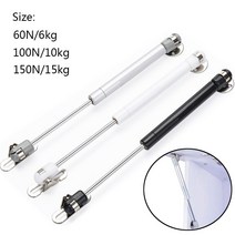 싱크대경첩 경칩 가스쇼바 60N/100N/150N 가구 가스 스프링 캐비닛 주방 유압 문 포스트 커버 지원 상자 하드웨어, 04 silver 6KG