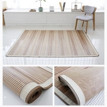 끈적임 적은 침대용 대나무 옛날 돗자리 더블 150*190, 상품선택, 그린