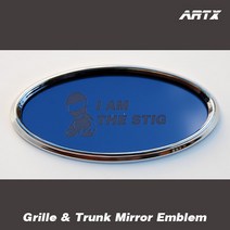 ArtX 탑기어 I AM THE STIG 순정교체형 미러 엠블럼 NO.149(그릴/트렁크엠블렘)(K5K7K3포르테쿱뉴프라이로체이노베이션뉴카렌스쏘울쏘렌토R스포티지R뉴모닝레이), 그린미러, A-Type, F