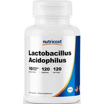 뉴트리코스트 아시도필러스 10Billion CFU 캡슐 120캡슐 1서빙 100억 CFU 120회분 Lactobacillus Acidophilus Capsules [10 BI