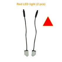 차선이탈경고장치 자동차용품BSD 렌즈 라이트 주차 센서 경보 레이더 자동차 사각지대 모니터링 시스템, 01 빨간